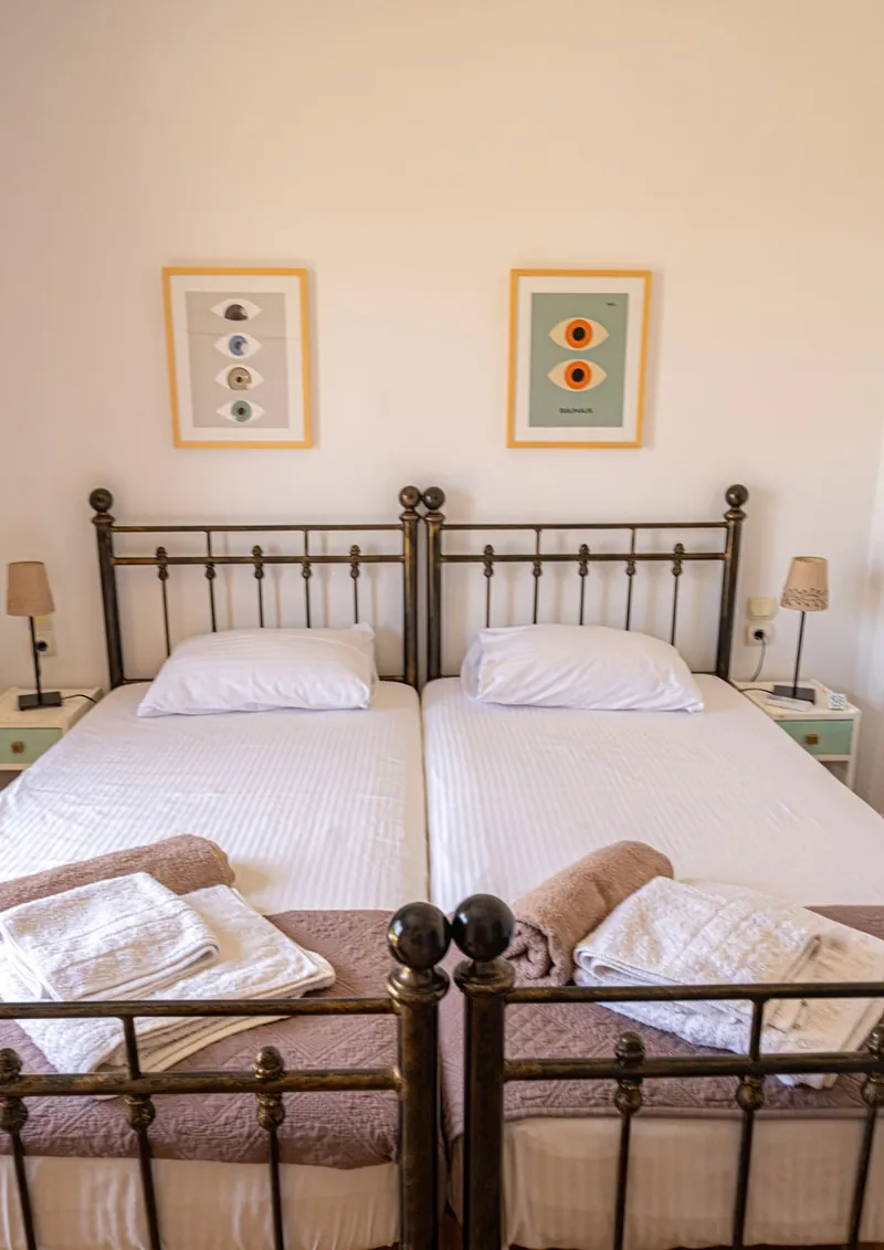 The twin bedroom